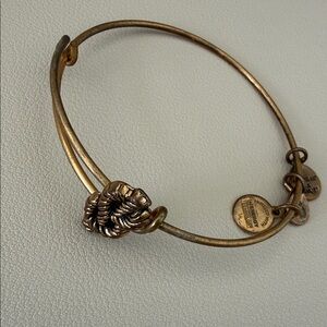 Alex and Ani Gold-Tone Rose Bracelet